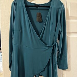 Torrid Greenity Surplice Wrap Top